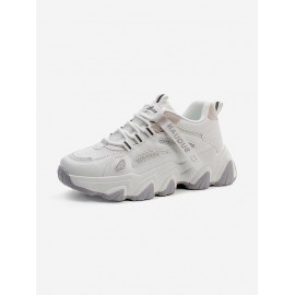 Mesh Panel Breathable Clunky Sneakers